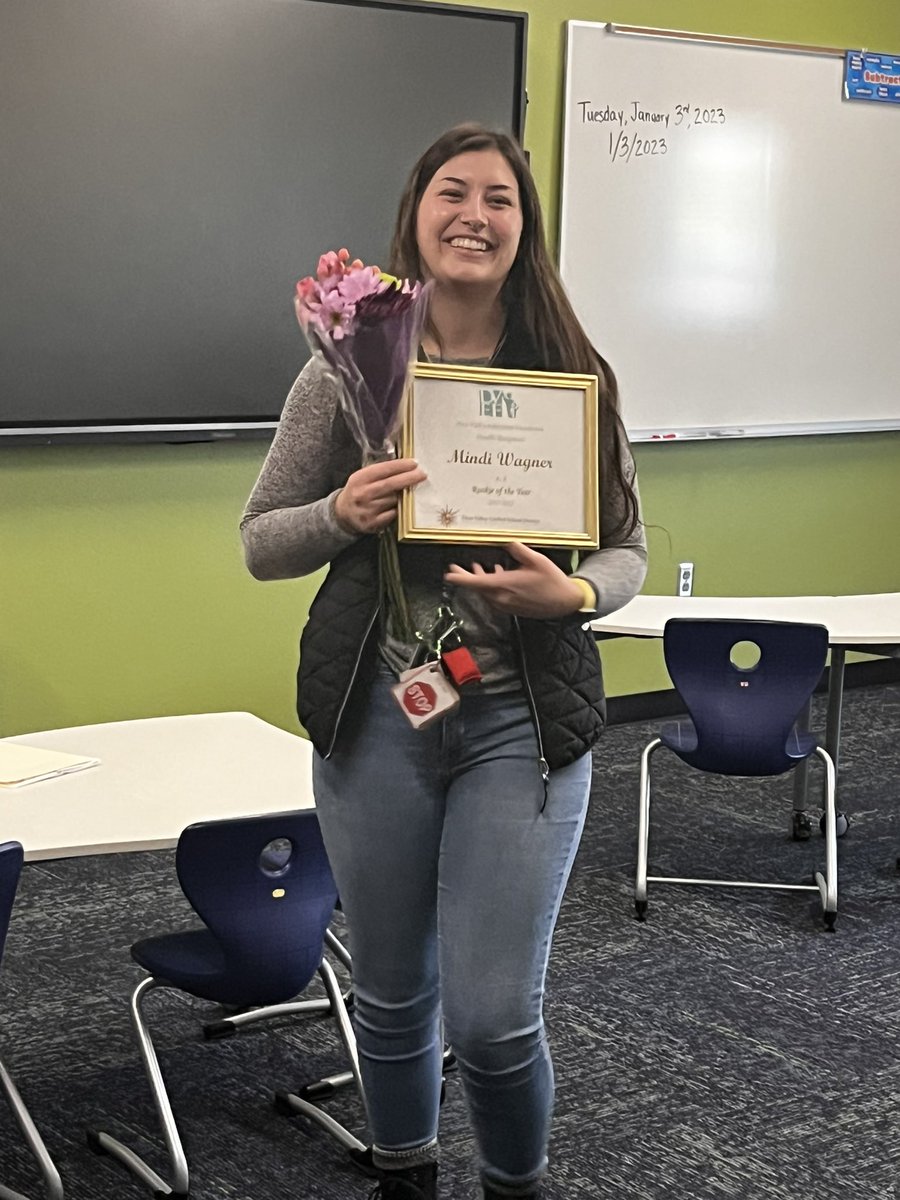 DVUSD Induction Program (@dvusdmentors) on Twitter photo Congratulations to Mindi Wagner Special Education teacher at Union Park School. She has been named 2021-2022 Rookie of the Year! We are so proud of you! #Weloveourteachers #DVUSDMentors <a href="/DVUSD/">Deer Valley Unified School District</a> <a href="/UnionParkSchool/">UnionParkSchool</a> Congratulations to Mindi Wagner Special Education teacher at Union Park School. She has been named 2021-2022 Rookie of the Year! We are so proud of you! #Weloveourteachers #DVUSDMentors <a href="/DVUSD/">Deer Valley Unified School District</a> <a href="/UnionParkSchool/">UnionParkSchool</a>