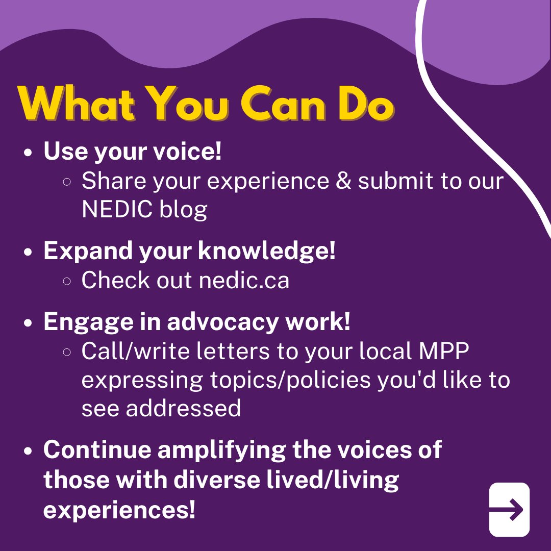 theNEDIC's tweet image. Thank you to everyone who participated in #EDAW2023! 💜

What&apos;s next? Let&apos;s work together so that advocating for change is not exclusive to only one week a year 🤝