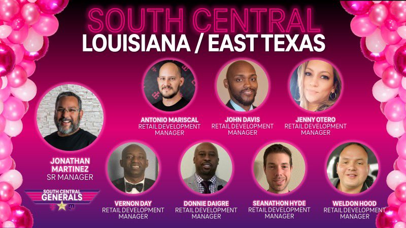 I am excited to officially announce the new Express Louisiana/East Texas team