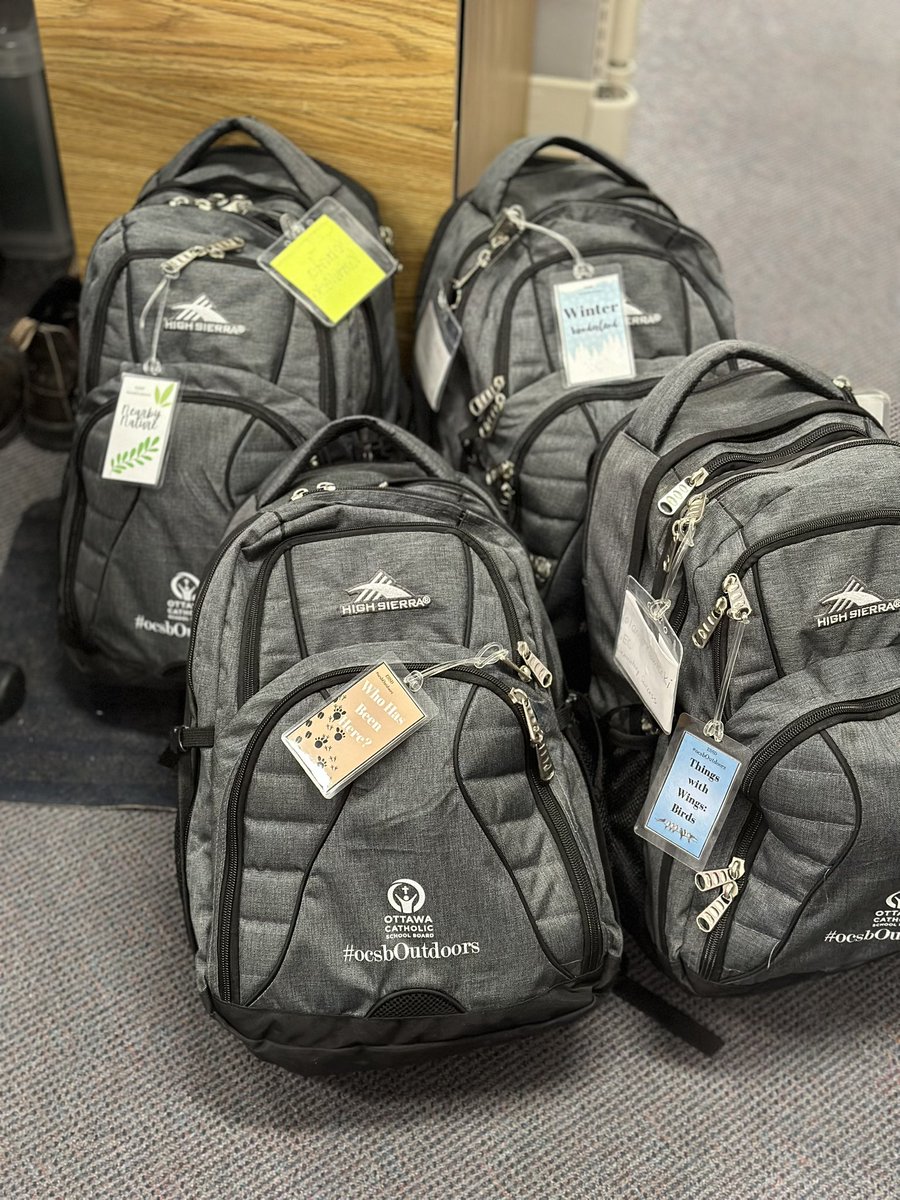 4 #ocsbOutdoors Nature Backpacks are ready to go out this Winter! 
Form can be found in the Google currents environmental stewardship community.