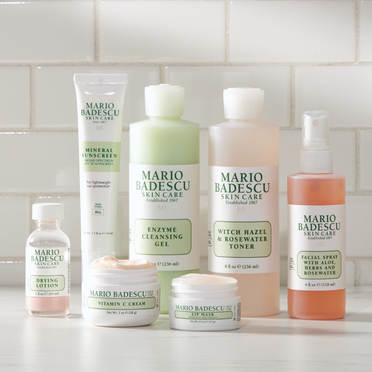 It's almost Valentine's Day! 💋 Add a little 🌹 to your routine! Now for a limited time, all your favorite skincare goodies are 20% OFF on mariobadescu.com!