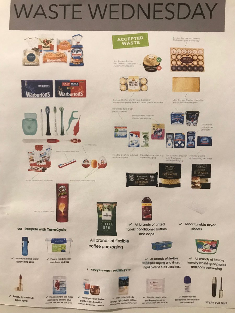 Trashchangers's tweet photo. Woo hoo! Half term! Please, please, please keep your half term @TerraCycleUK recyclable waste (see 2nd photo for info!) and bring it into school on the first Wednesday back @palace_wood Trashtastic! https://t.co/JefVrecmIb