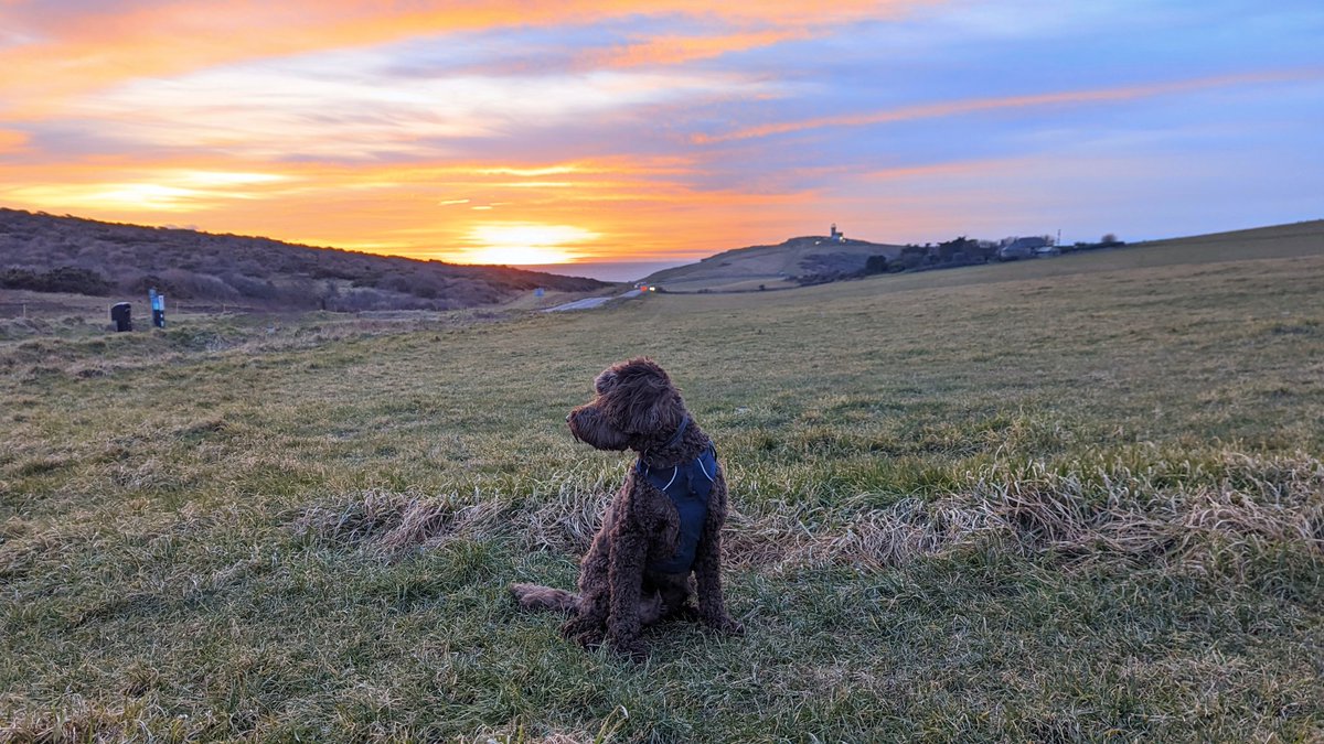 R4echK's tweet photo. The hike to Beachy Head to watch the sun go down on my birthday was simply beautiful... https://t.co/z8SlpcVuq3