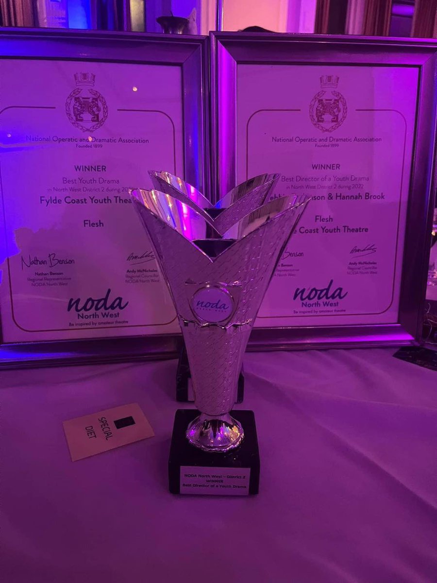 What a weekend we had! 2 NODA awards for our production of FLESH. Best Youth Drama and Best Directors