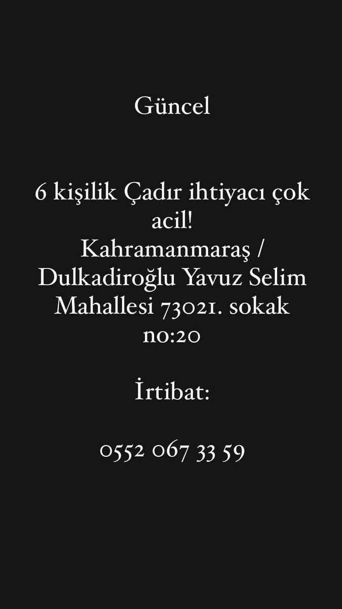 cerenonder_'s tweet photo. BİZZAT TEYİTLİDİR! #Kahramanmarasdeprem Maraş’ta donmak üzere olan bu aileye #çadır ulaştırın yalvarırım! https://t.co/1FrO8WJZbH