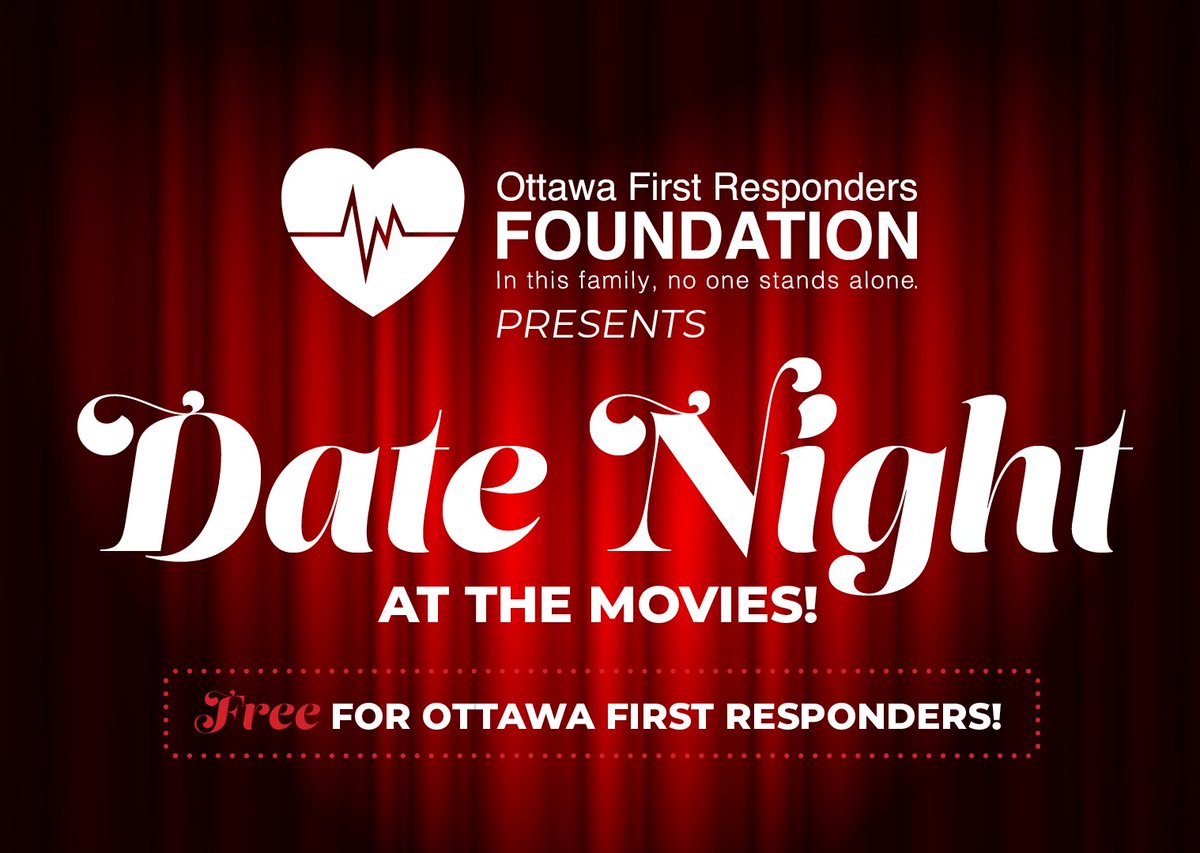 ottfrf's tweet image. Ottawa First Responders! In gratitude for your service, date night is on us! ❤️ Get your free movie ticket packages here: eventbrite.ca/e/date-night-o… 

First come, first served!