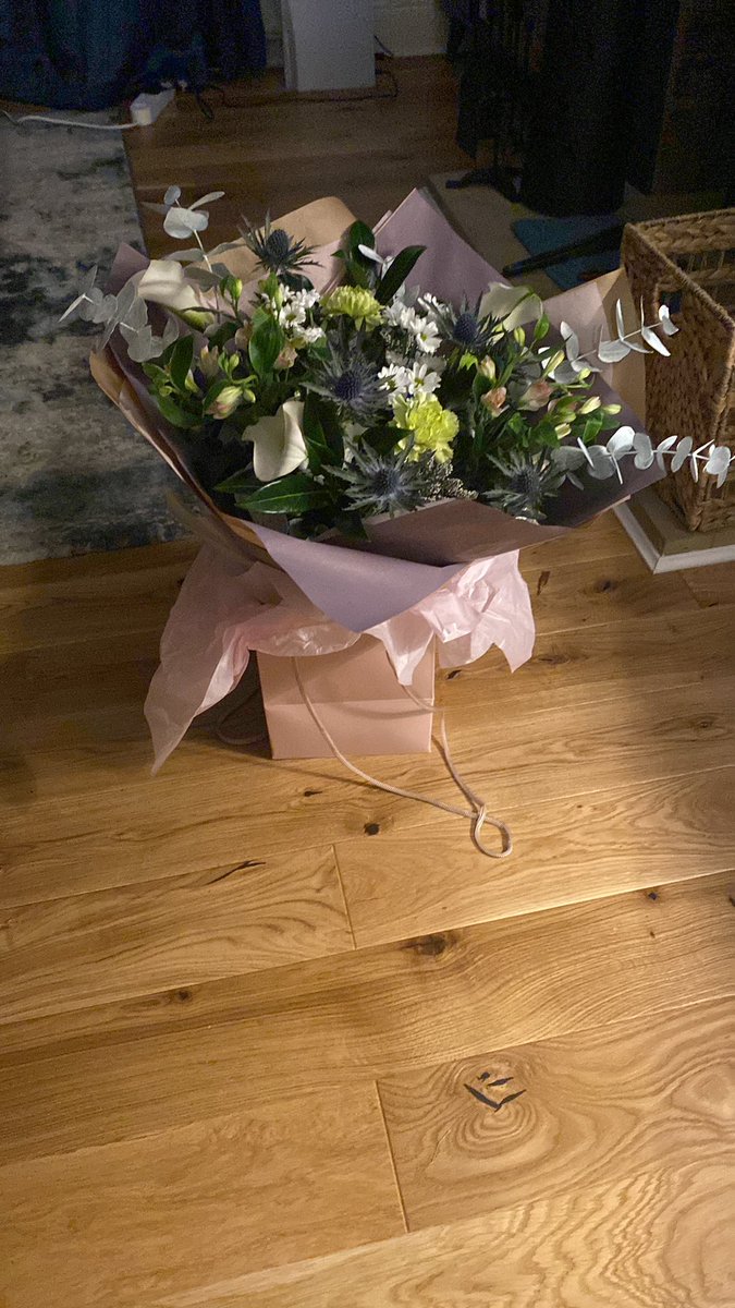 MissEH16's tweet photo. Beautiful flowers from my cast of Matilda! The first that I have directed. 
At the training day today there was an analogy of a bucket of water filling being stress but holes stop it overflowing… well in the end this production was only a little water and a massive hole! 🎭 https://t.co/TXZCCZkbYn