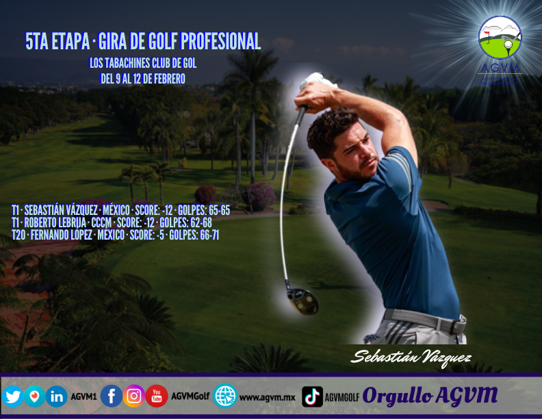 AGVM1's tweet photo. #AGVM | Resultado en la RONDA 2 de los jugadores que estΓ‘n participando en la "5ta Etapa de la Gira de Golf Profesional"
ππ
ππ€©β³
#OrgulloAGVM
πποΈβ³
MΓ‘s inf: https://t.co/8lg2HsMiYs https://t.co/em4ZugWdZT