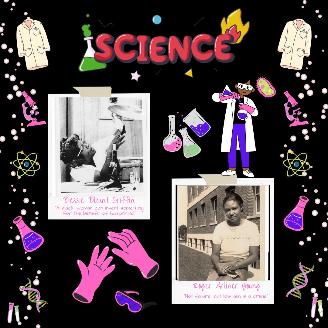 VABLOC_HR's tweet photo. To continue the celebration of #BlackHistoryMonth, we recognize 4 extraordinary #BlackWomen in #Science &amp; #Technology👩🏾‍🔬: #BessieBlountGriffin, #RogerArlinerYoung, #JewelPlummerCobb, &amp; Dr. #AlexaCanady. #InternationalDayOfWomenAndGirlsInScience🥽 https://t.co/H5JhnQpswO