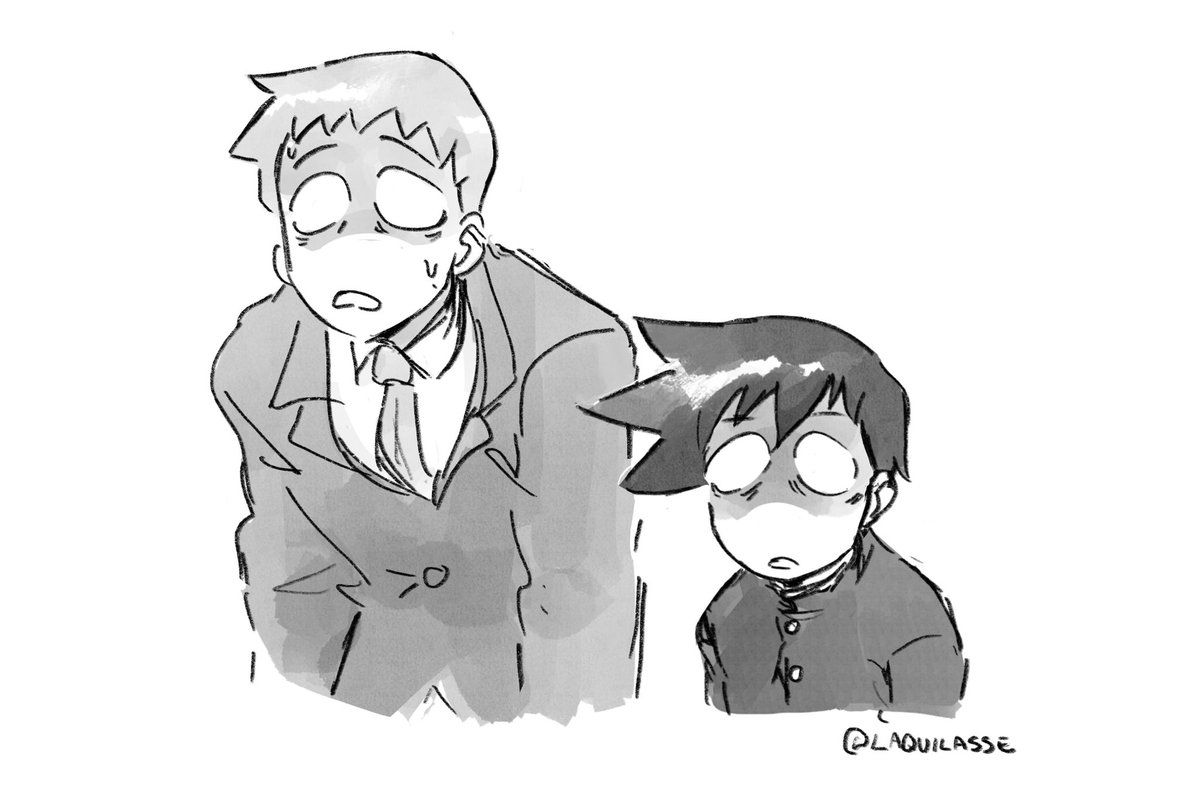 They couldn't along for like five minutes after ritsu kicked Reigen in the knees #mobpsycho100 #mp100 