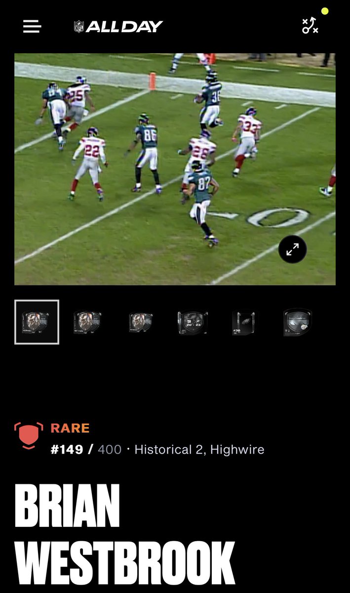 jayfo_jerz's tweet photo. Check out my RARE Moment! 🏈  #NFLALLDAY @36westbrook on verge of @Eagles superbowl appearance https://t.co/RkSTc713AW