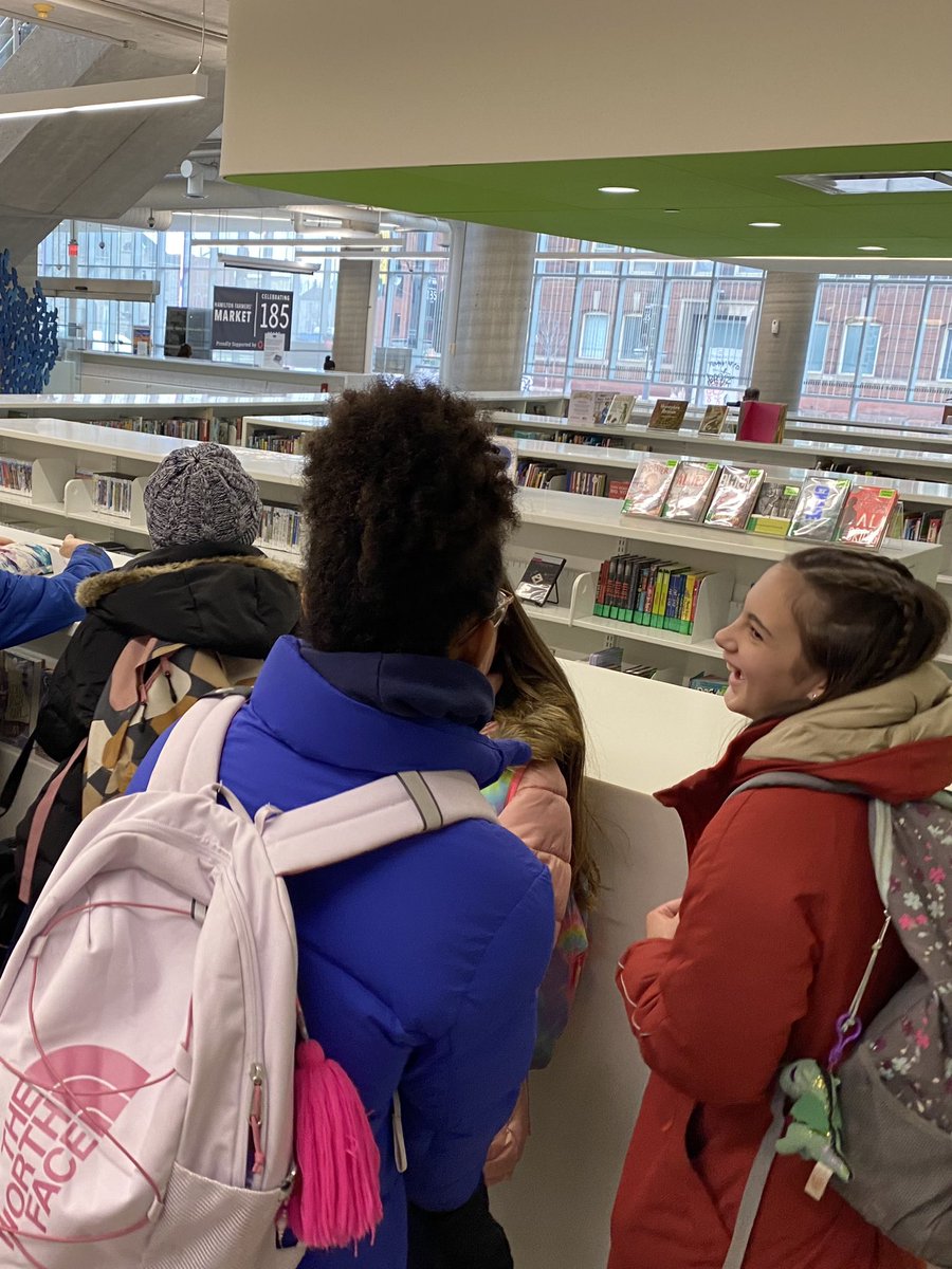 ecobrien6's tweet photo. We also got a chance to check out the Hamilton’s Farmer’s Market and the @HamiltonLibrary! @stjsces https://t.co/61Vq4YmT63