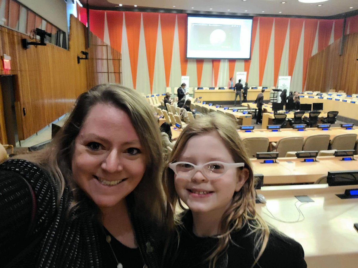 greenschoolsorg's tweet photo. We’re honored to be celebrating #InternationalDayofWomenAndGirlsInScience #February11 with Student Delegate, Ariadna Ingolfsdottir Goodman, and Her Royal Highness, Princess Dr. Nisreen El-Hashemite https://t.co/UwyuD0y0lS