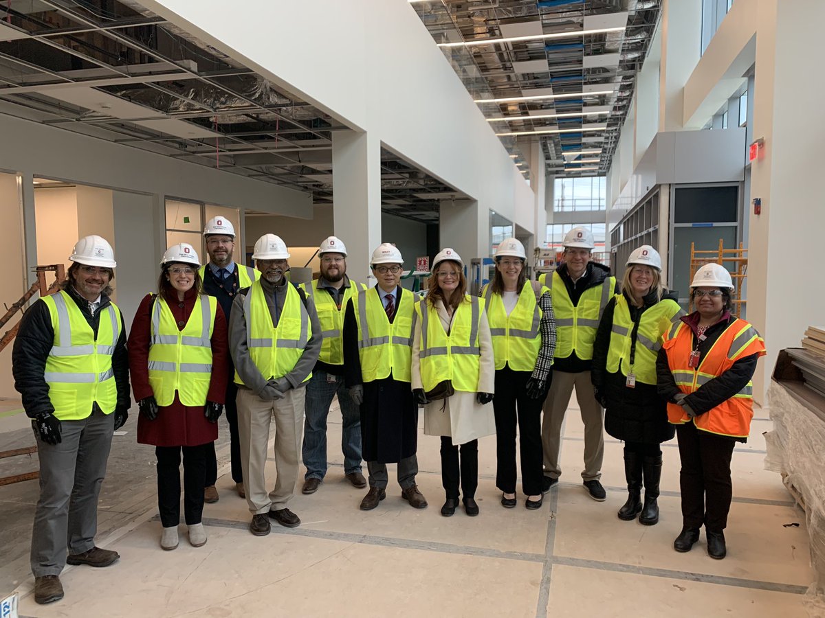 Hematology leadership was excited to tour the West Campus Ambulatory facility today.  An amazing extension of the <a href="/OSUCCC_James/">The James</a>.  Very excited for the July opening!!!  <a href="/OSUWexMed/">The Ohio State University Wexner Medical Center</a>