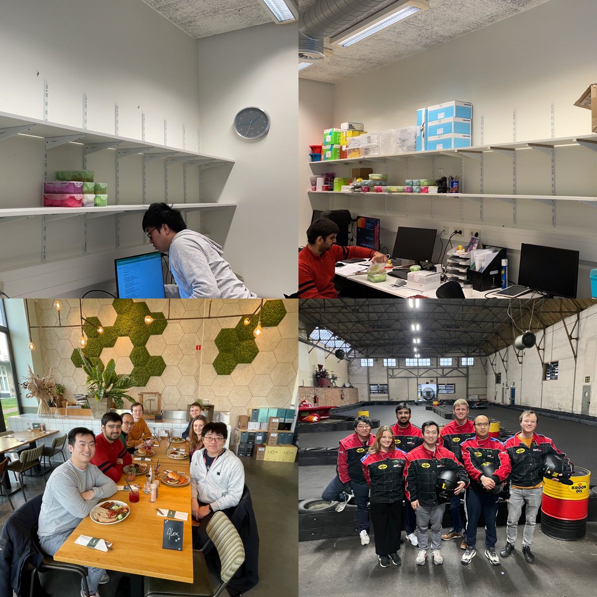 dinglab_plants's tweet photo. We had our office renovated today, had a #lablunch together #lab071, and went for #karting #Utrecht #labdayout
Thanks to you all for your contributions to make this group better!
@PlantStressBiol @LeidenBiology @UniLeiden https://t.co/qspqHhYh4S