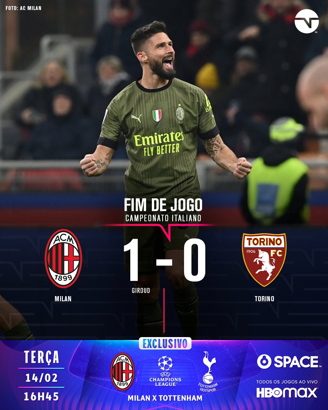 TNT Sports BR on X: A ZIKA FOI EMBORA? 😱🇮🇹 O Milan voltou a ganhar  depois de cinco derrotas e dois empates nos últimos sete jogos! O próximo  jogo é contra o