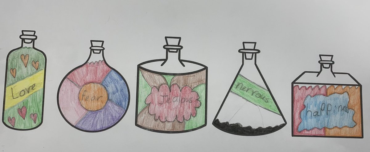 WoodOxhey's tweet image. We have thoroughly enjoyed using “Bottled” book to explore our emotions as part of #ChildrensMentalHealthWeek .
Thank you @jobrassington and @brassoteach for this excellent learning resource!