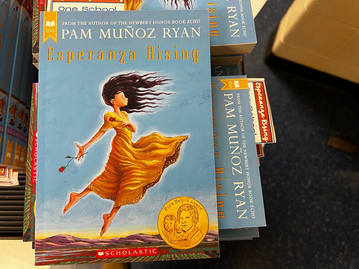 Roy DeShane students are participating in a “One Book, One School” event! Yesterday the novel "Esperanza Rising" by Pam Muñoz Ryan was revealed as the selection. Classrooms received copies from a surprise visit by the book’s main character, played by Assistant Principal Quintero!