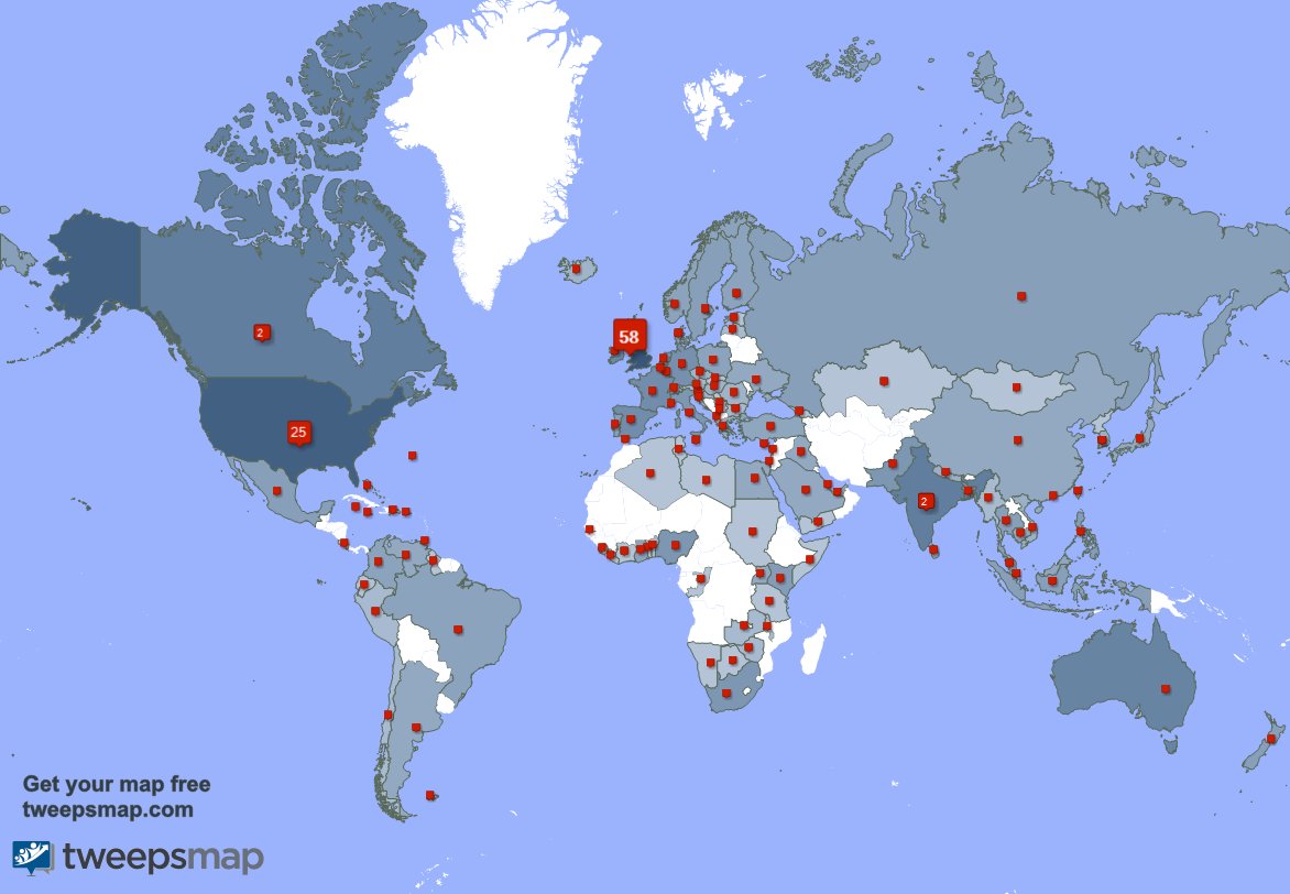 Special thank you to my 23 new followers from UK., and more last week. tweepsmap.com/!ElContador2000