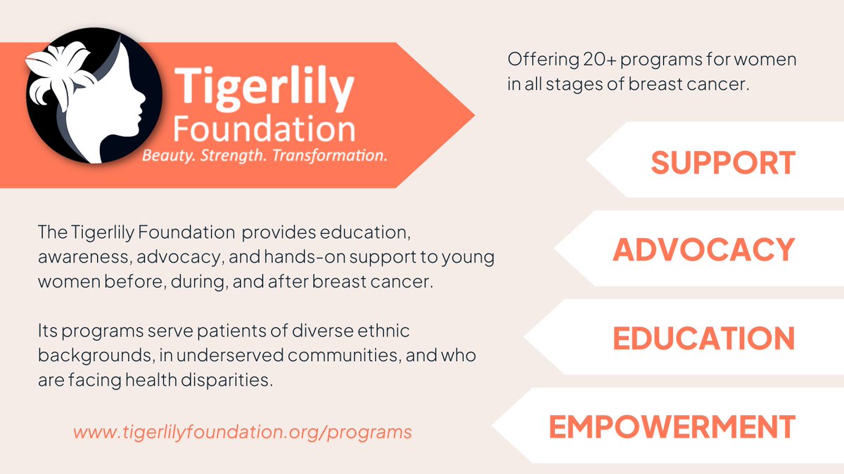 outcomes4me's tweet photo. In honor of #BlackHistoryMonth, we're featuring @tigerlilycares, an organization that brings resources to young women of color in any stage of breast cancer and offers support for patients affected by healthcare disparities. Explore their programs: https://t.co/Gz7Cqc5ipS https://t.co/LKvyalYsRd