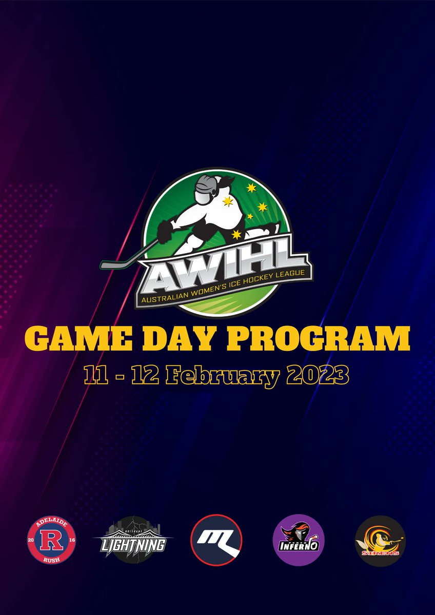 It's Game Day! The Sydney Sirens host the Perth Inferno, and the Brisbane Lightning host the Melbourne Ice. Make sure you either get to the rink or view the action on @CluchTV! Our latest Game Day Program brings you up to speed. 👇

issuu.com/awihl/docs/202…