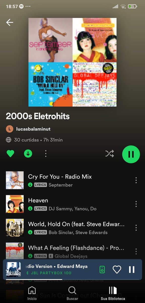 A melhor playlist é do @Lucas_O_Fofo