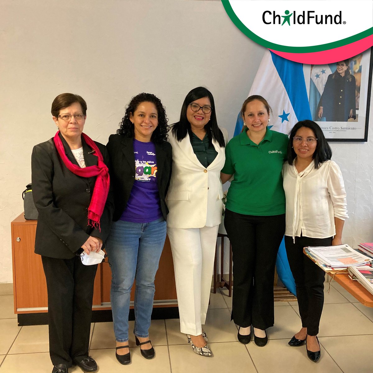 Esta semana nos reunimos con Edith Maricela Figueroa, Ministra de la <a href="/RedSolidaria_hn/">Red Solidaria - Honduras</a>, y con Dilia López, Directora de Plan Crecer, para dialogar sobre el posible trabajo conjunto por medio de convenio en pro de la primera infancia en Honduras 🇭🇳.

#PrimeraInfancia #ChildFund