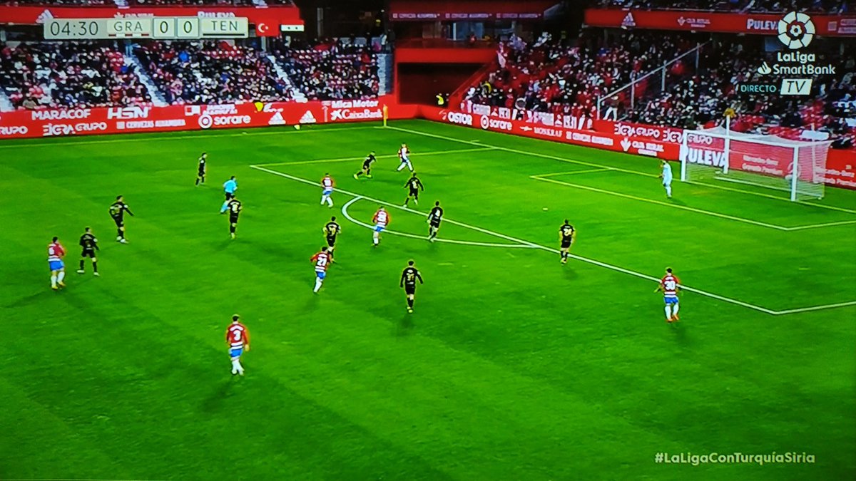 ArchivoVAR's tweet photo. 📺 Lo del VAR en Los Cármenes fue una cosa catastrófica.

El primer gol del Granada es fuera de juego POSICIONAL. ❌

Callejón se encuentra en posición adelantada y el defensa del Tenerife se ve obligado a recular sin poder jugar el balón de forma controlada. https://t.co/2dBL5Y1V9Q