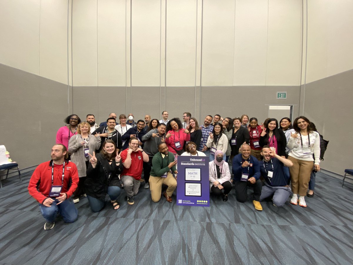 RBobinchuck's tweet photo. Our learning at the @UnboundEdu #StandardsInstitute has come to an end. We laughed, we cried, we leaned into discomfort, and stretched ourselves. Now the real work begins!
#KnowBetterDoBetter #BeTheChange #EdLeadership #Equity #JusticeInTheDetails #MathStreets #MathKeepingIt100 https://t.co/8Ps6i57zFs