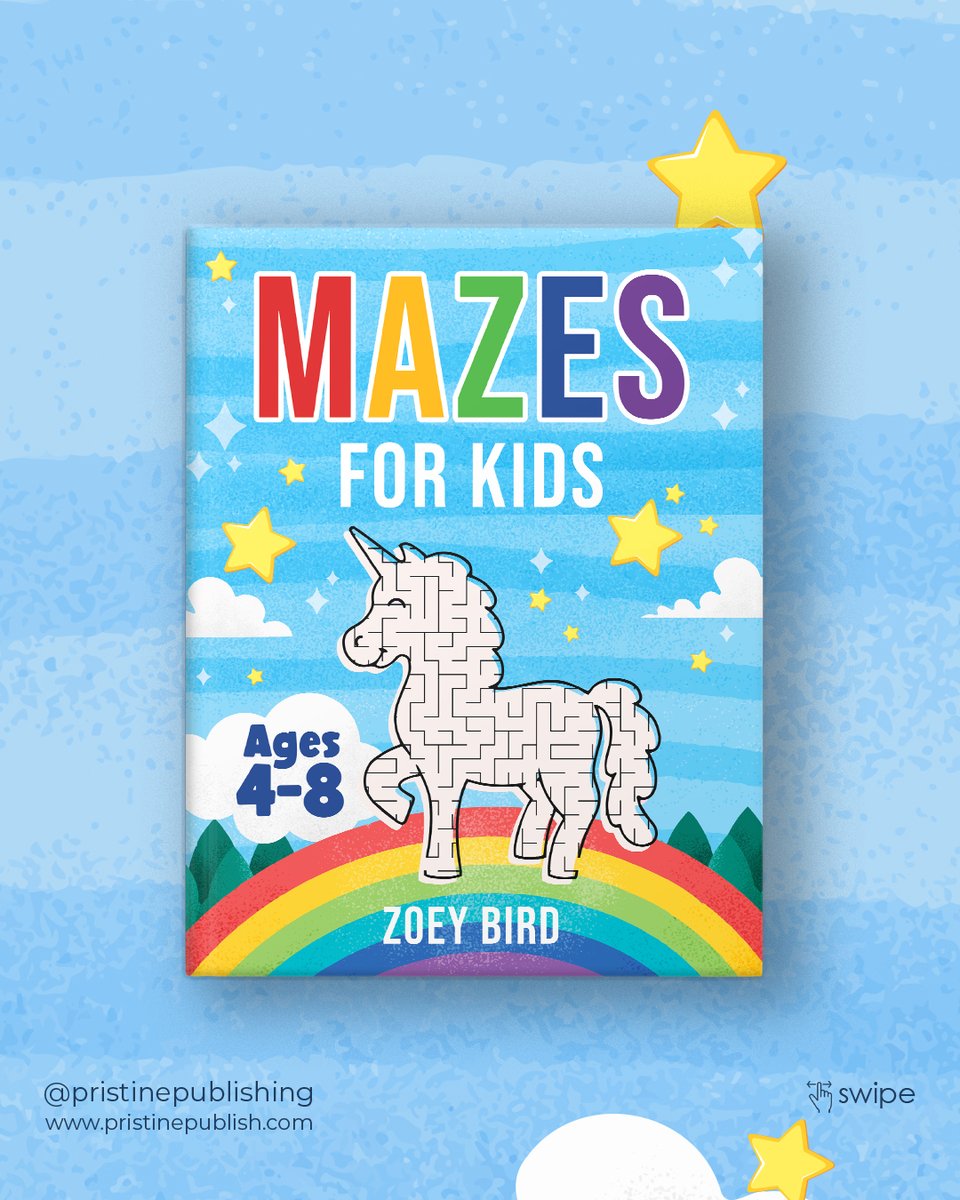 PristinePublish's tweet image. Mazes for Kids

Get it today by visiting:
amazon.com/Mazes-Kids-Maz…

#mazes #mazesforkids #activitybookforkids #activitiesforkids #coloringbook #kidsbook #puzzlebook #unicorn