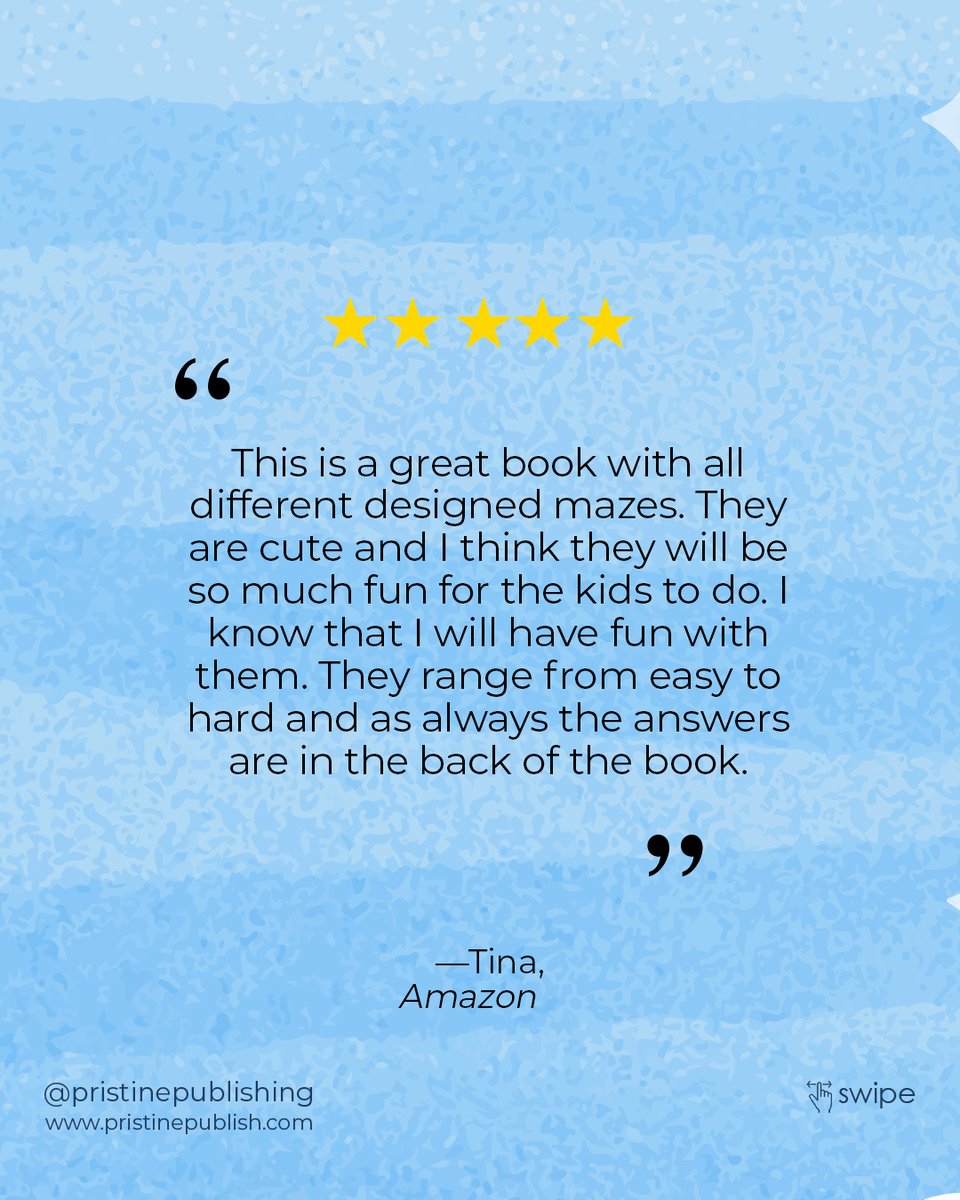 PristinePublish's tweet image. Mazes for Kids

Get it today by visiting:
amazon.com/Mazes-Kids-Maz…

#mazes #mazesforkids #activitybookforkids #activitiesforkids #coloringbook #kidsbook #puzzlebook #unicorn
