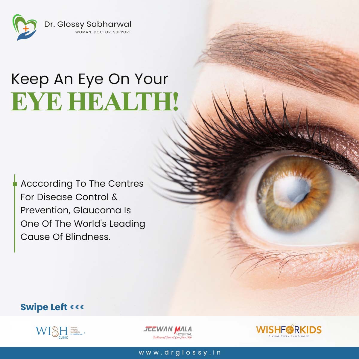 SabharwalGlossy's tweet image. Glaucoma is an eye disease that can damage your optic nerve. The optic nerve supplies visual information to your brain from your eyes.

#EyeHealth #Glaucoma #EyeProblem #EyeCareTips #EyeProblems #PreventGlaucoma #EyeProtection #DrGlossy #Doctor