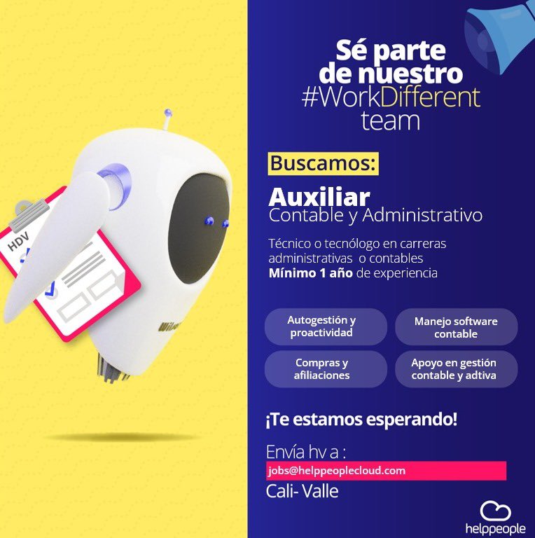 antjimenez's tweet image. Seguimos buscando al mejor talento al estilo #workdifferent @helppeoplecloud 

#agilidad #procesos #transformaciondigital