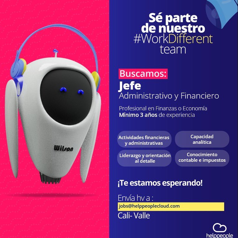 antjimenez's tweet image. Seguimos buscando al mejor talento al estilo #workdifferent @helppeoplecloud 

#agilidad #procesos #transformaciondigital