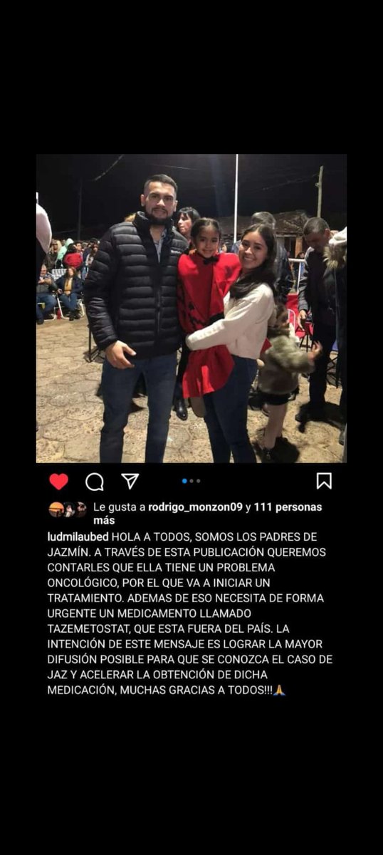 Msoledad96's tweet photo. POR FAVOR GENTE EL TIEMPO ES VALIOSO JAZ NOS NECESITA 

 NOS AYUDAN A DIFUNDIR TODOS POR JAZMIN  etiquetando a  @santimaratea @SantimarateaFM https://t.co/M0aJ1lEGSo