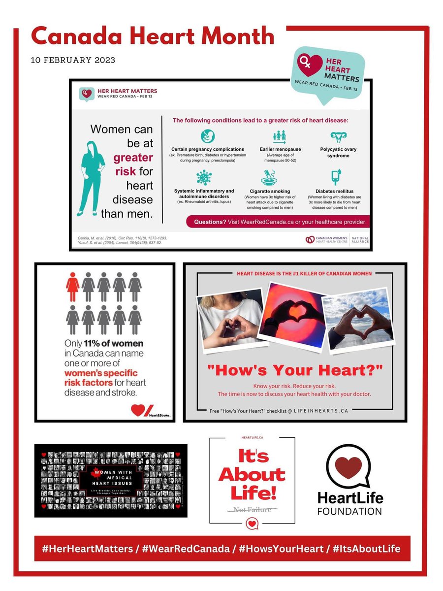 February is heart month. Do you know your risk? Globally, cardiovascular diseases affect 1 n 3 women, yet women are under-studied, under-diagnosed, under-treated, and under-aware when it comes to their cardiovascular health. 1/2