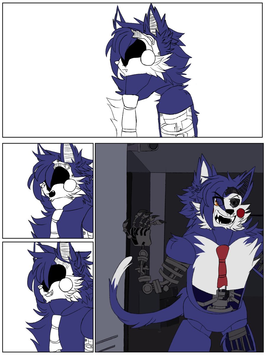 windspeedWolf2's tweet photo. This is the first manga I've ever done and it's not finished yet but I'll finish it in a few weeks soon #FiveNightsatcandys2 https://t.co/679t0oAAie