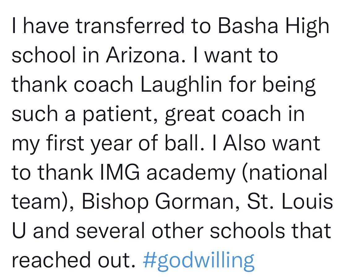 chriscfore's tweet photo. High school transfer announcements are becoming like college . . . https://t.co/n1izE9pF0M