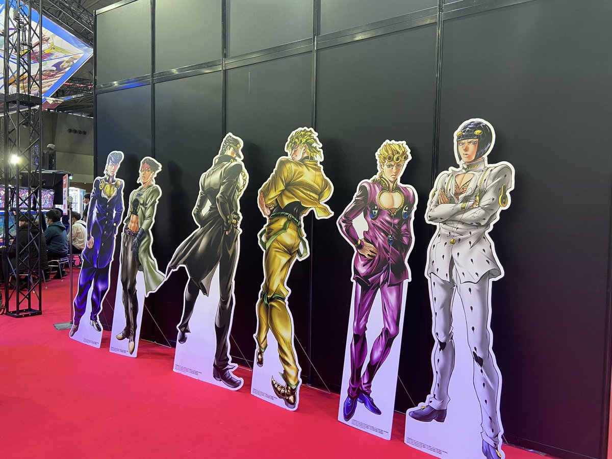 bnam_jp's tweet photo. 試遊ブース内にキャラクターパネルがずらりッ

『ジョジョの奇妙な冒険 ラストサバイバー』
ぜひ体験してください！

#ジョジョLS https://t.co/e8M1V1vyUc