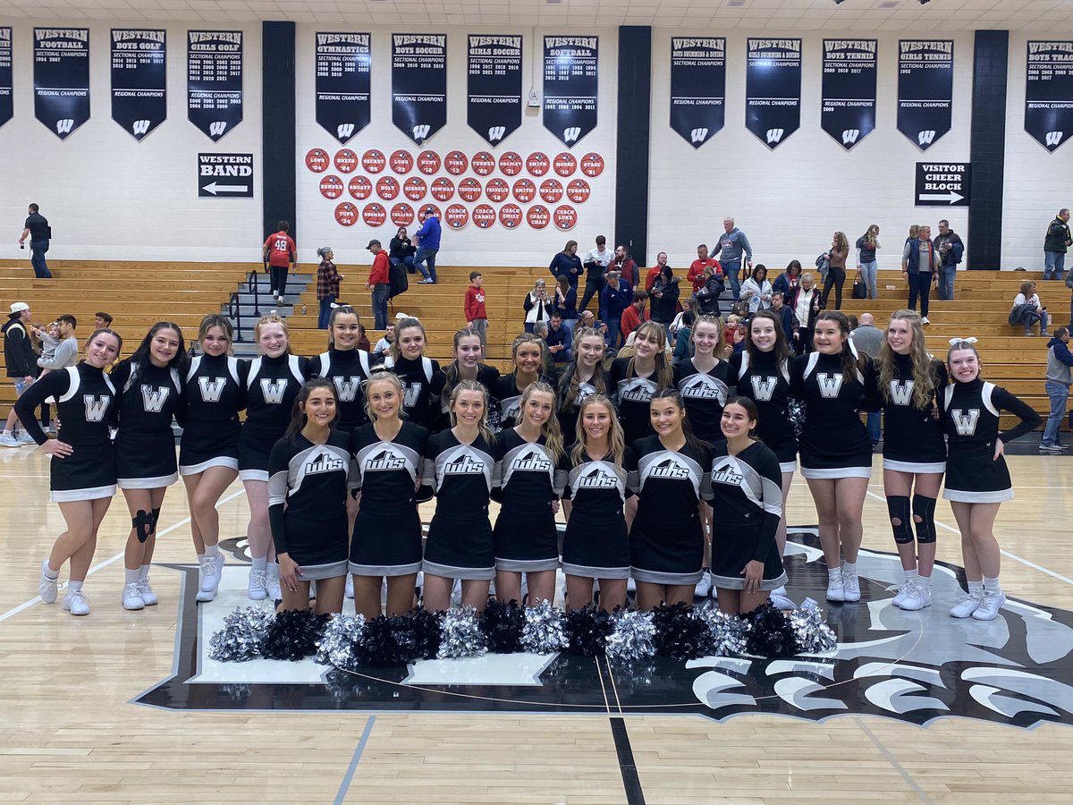 What a great night celebrating Senior Night and Cheer Appreciation! I am lucky to be your coach and I am so proud of all of you! 🐾🖤📣