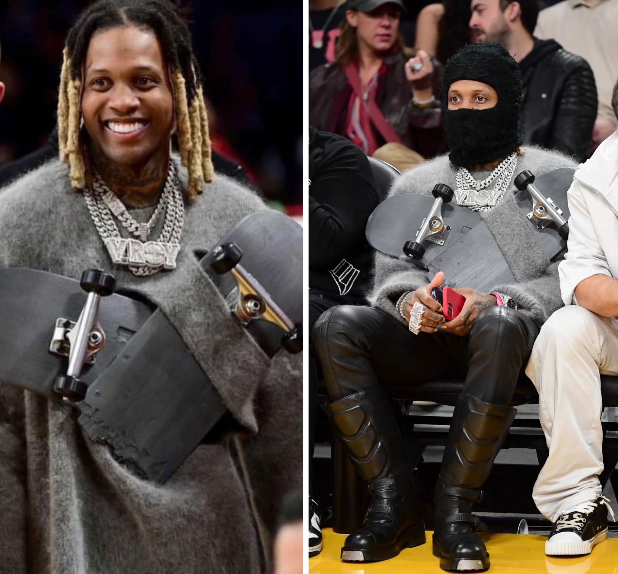 SAY CHEESE! 👄🧀 on X: Lil Durk skateboard outfit has been going viral on  social media all day 🛹  / X