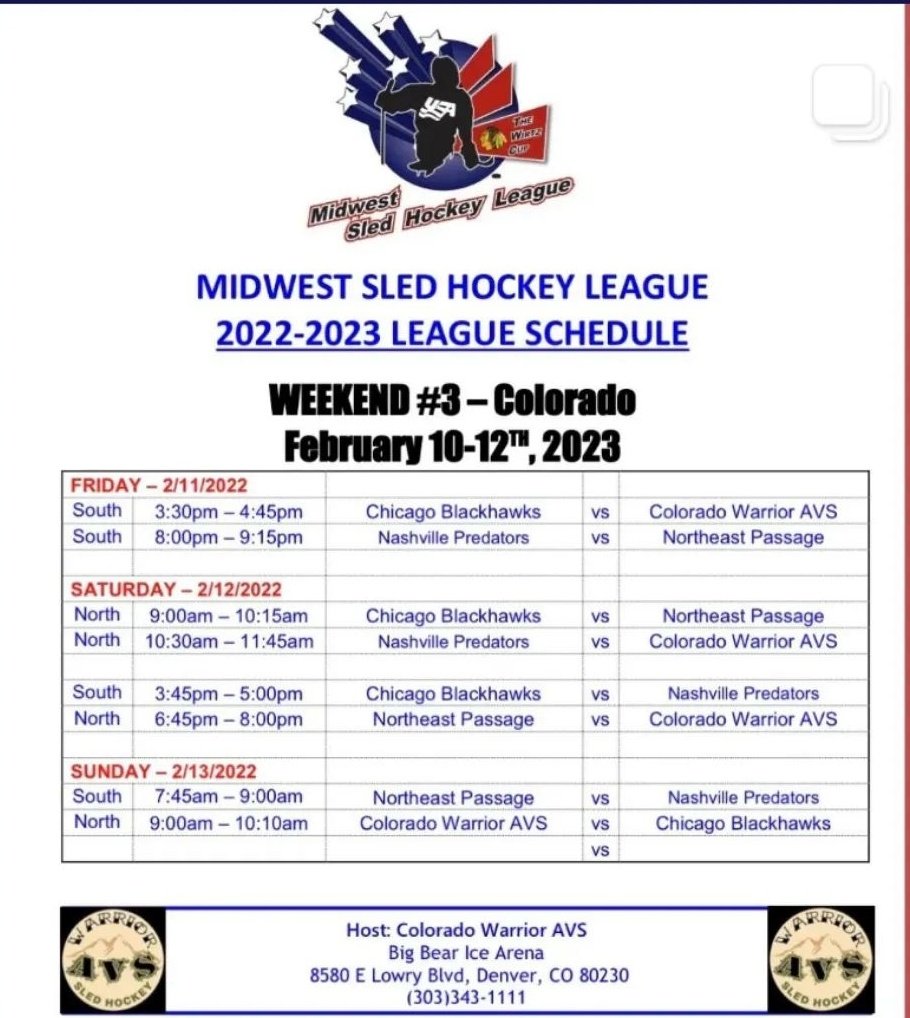 Come cheer on your favorite team. Boo your not so favorite team 🥳🥳🥳🥳🛷🏒#hockey #sledhockey