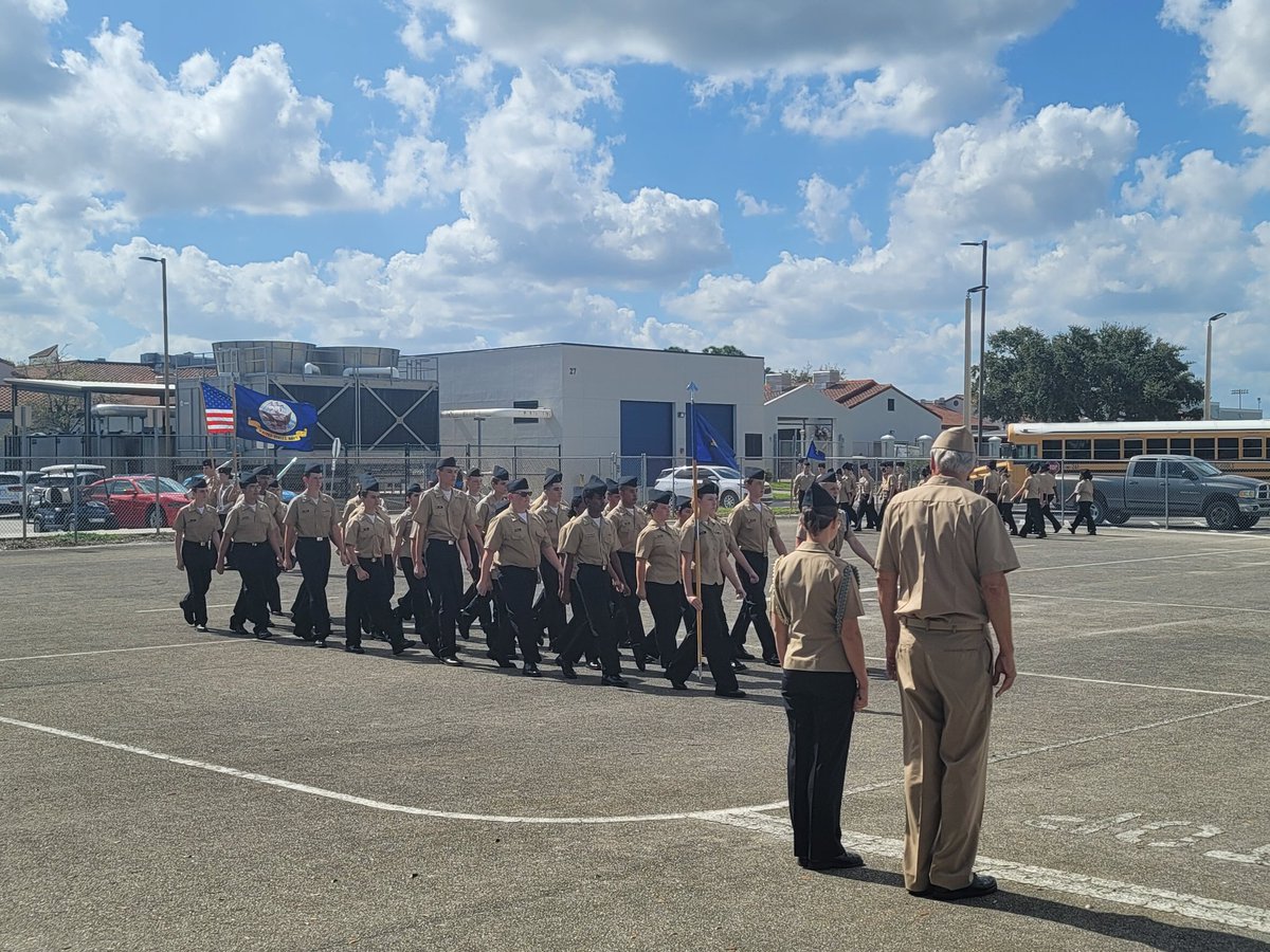 I was honored to be at the Shark Company Cadets' annual unit inspection today at SRHS.  We are so proud of these outstanding students and role models!
