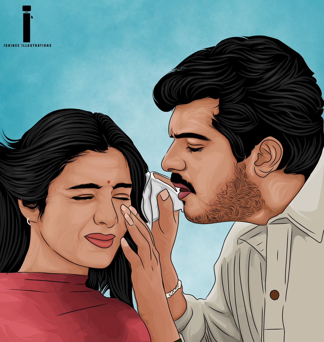 IsaineeR's tweet photo. 🤍 
Illustration by @IsaineeR 
#thalaajith #tabu #Ajithkumar𓃵 https://t.co/YZLCkKeRdu