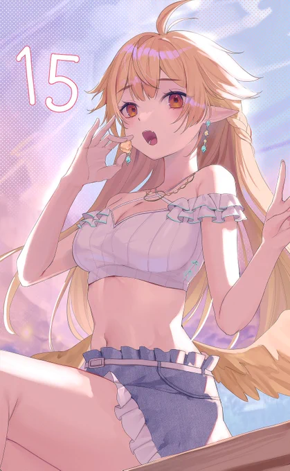 今天是我唷!hibiki 初配信倒數15天期待鳥鳥登場拉!#15 #hibikipaint 