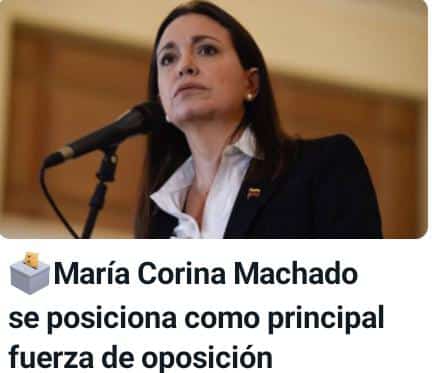 Maria Corina  dice de frente  que Maduro debe salir de su imperio criminal a una cárcel, que lo quiere ver preso.

Eso se llama justicia señores. Venezolano q se respete apoya a <a href="/MariaCorinaYA/">María Corina Machado</a>

Ustedes han visto a otros candidatos opositores atacar a Maduro?
Son complices