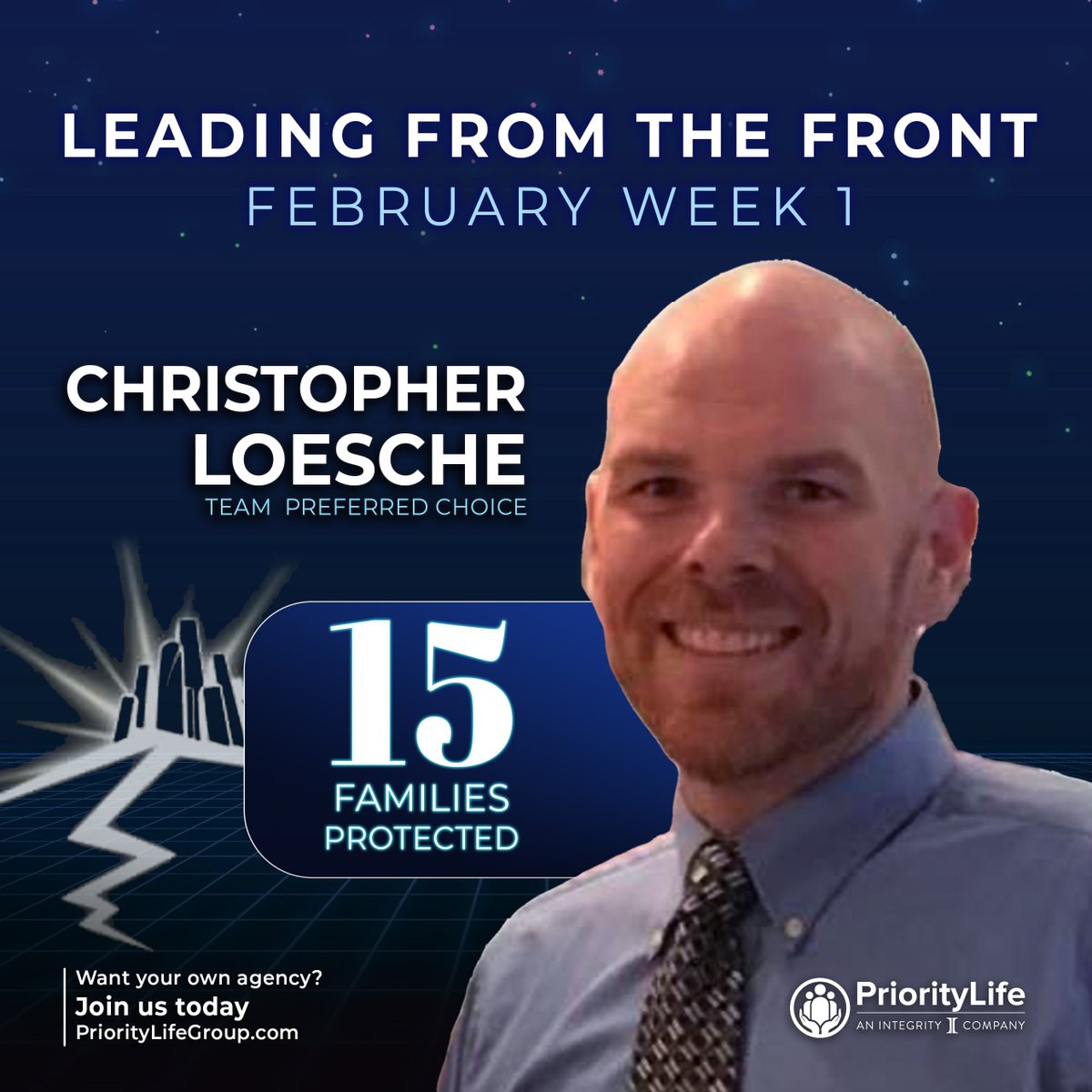 Congratulations on  your new agency, Christopher! And thank you for protecting so many families 🔥
.
PriorityLifeGroup.com
.
#insurance #insuranceagent #joinus #workforgood #hardwork #preferredchoice