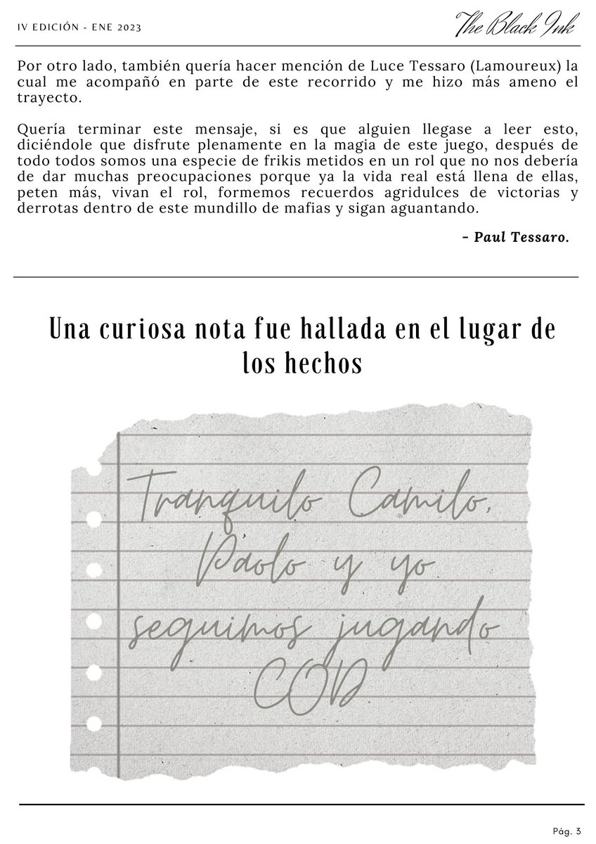 🔥 Cuarta edición ・2023・parte 1 ⬇️
🗞️ click en la imagen para verlo bien 📰