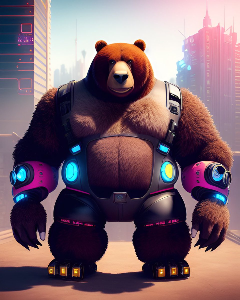 LitTrader's tweet photo. Major Ursa #Pixelmind #AiArt
CyberPunk Animals - MinCap https://t.co/POw70YRT3c