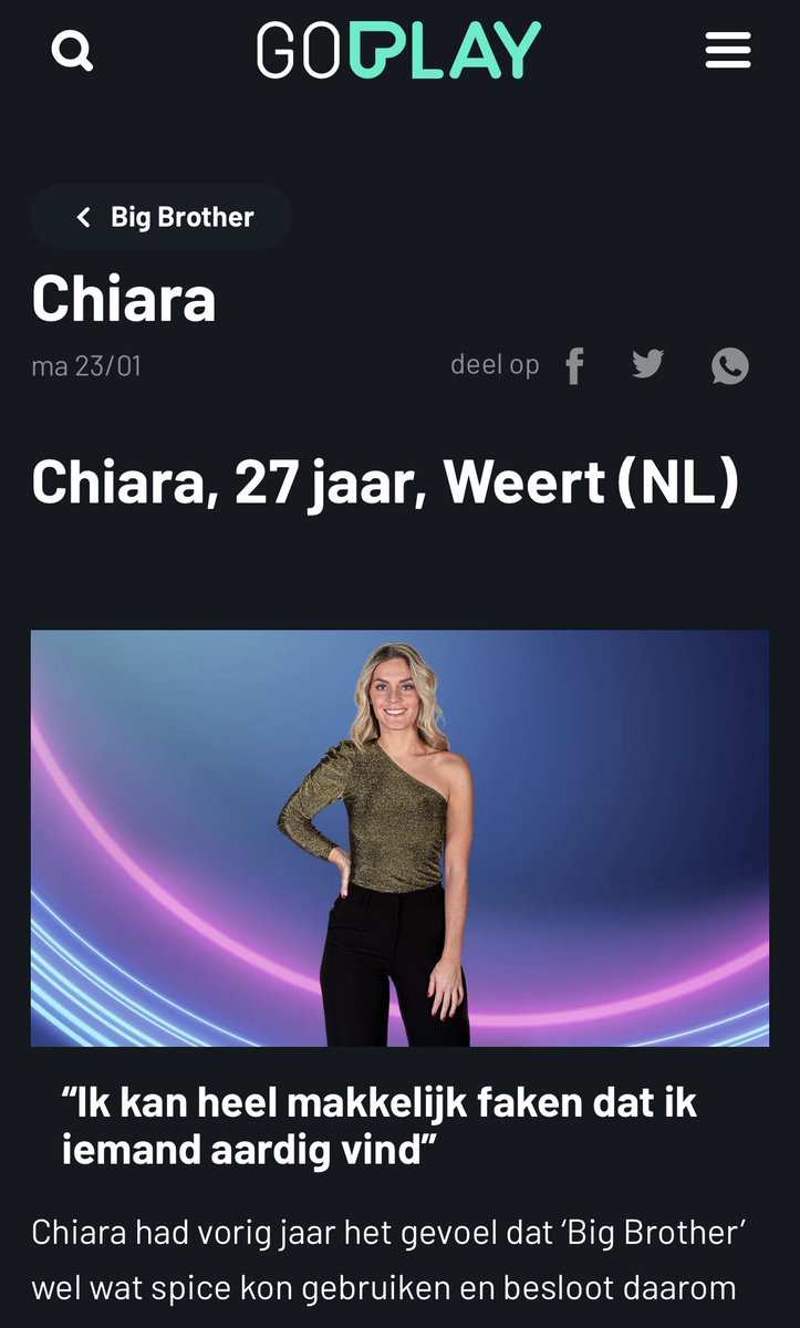 Big_Sister_NL's tweet photo. Chiara in bed : „als ik het niet voel dan voel ik het niet , ik ben niet iemand die dat kan falen“ check even haar introductie op https://t.co/6jATdeGAVp #fail #Bigbrothernlbe #bigbrotherbenl #chiara #ikfakedatiknietkanfaken #imsoreal #chiarabigbrother #bb23 https://t.co/lBEZgZzPzp